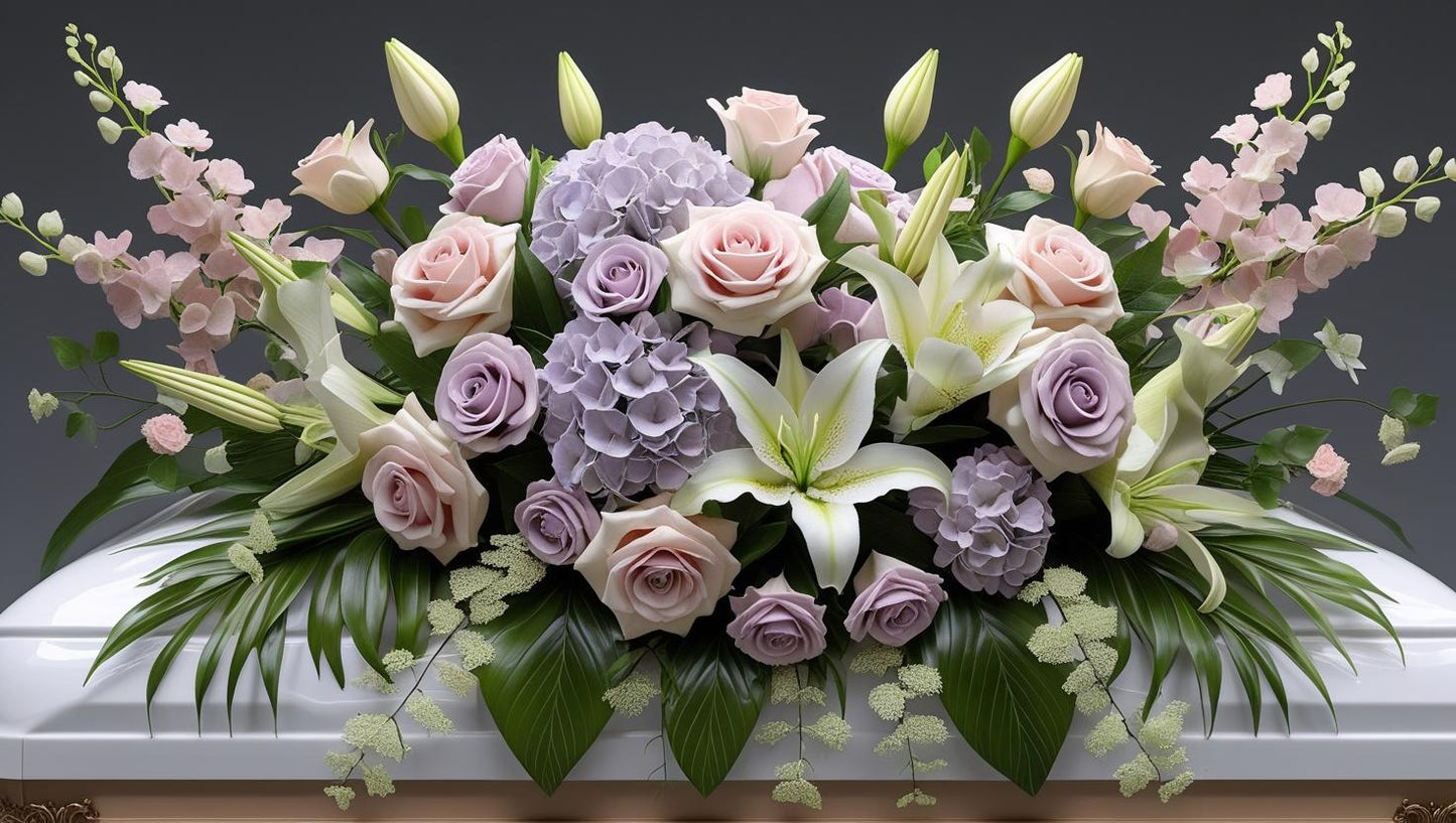 "Serenity in Bloom" Casket Spray