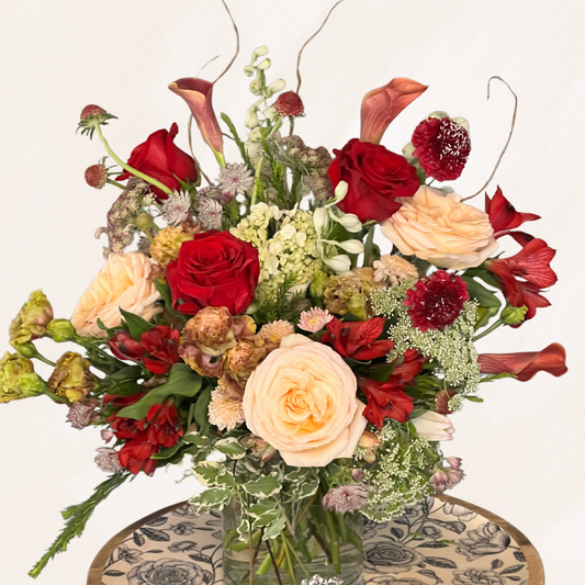 Crimson Romance – Red Rose Bouquet