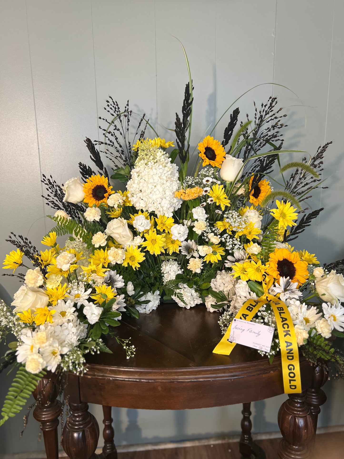 Black and Gold Urn Surround